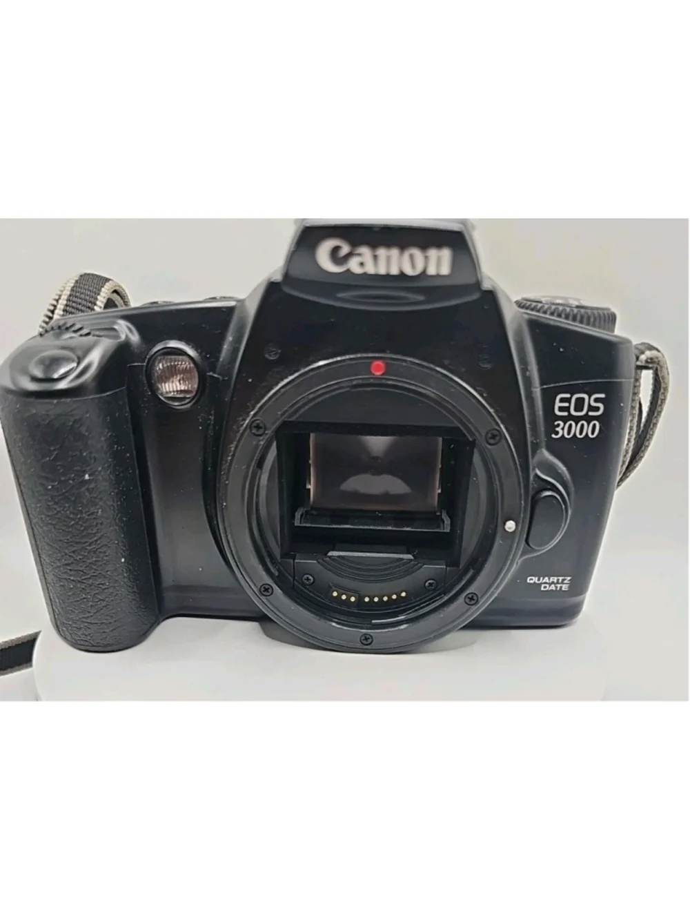 Canon EOS 3000 SLR Film Camera Black With Strap, Manual, Cap Etc. Tested Working - Picture 3 of 12